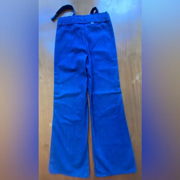 RARE LEVIS 60’s SAILOR DENIM FLARE TIE ELASTIC WAIST BELL BOTTOMS Size 22” Waist
